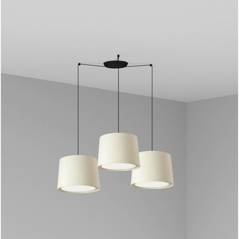 Faro Lighting - Faro CONGA - Triple Cylindrical Cluster Drop Light White, E27