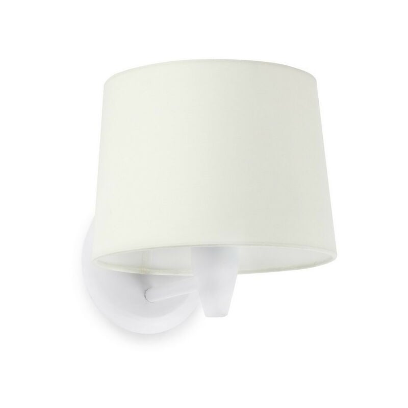 Faro Barcelona - Faro conga - Wall Light with Shade White, E27