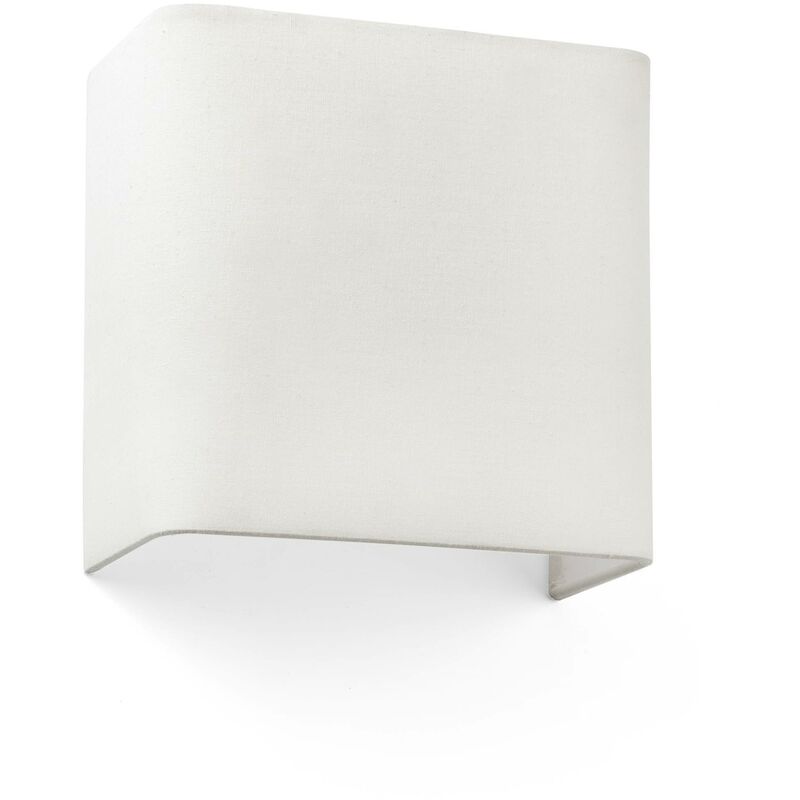 Faro - Cotton Beige Square Wall Light 200x 205x 108, E27