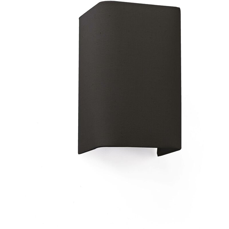 Faro Barcelona - Faro - Cotton Black Square Wall Light 200x 125x 105 1x E27