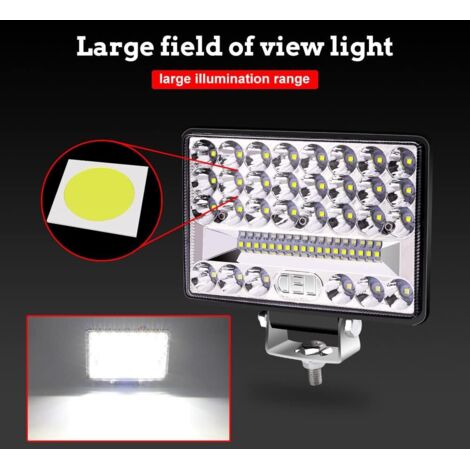 faro da lavoro a LED 12V/24V 172W Faretto a LED per auto 27000Lm Faro a LED 4x4 IP67 Luci aggiuntive a LED da 6 pollici Faro da lavoro a LED per trattore per auto, camion, trattore, SUV, barca
