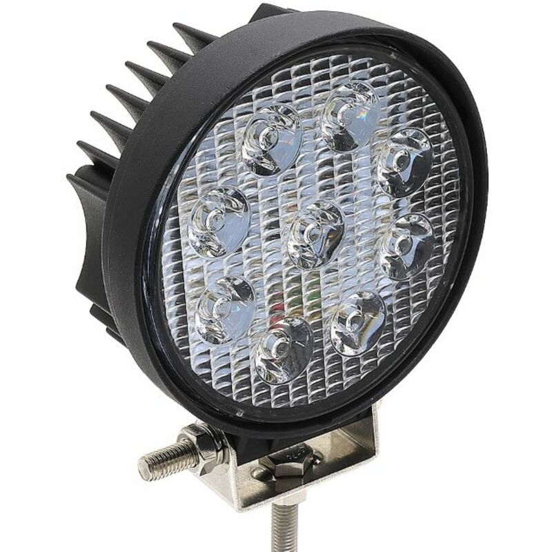 Faro da lavoro a LED rotondo Ø 110 mm, 10-36V DC, 27W, 2025LM, raggio ampio/largo, 9 LED