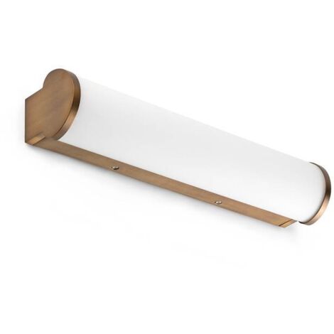 Faro DANUBIO - Bagno LED integrato sopra lo specchio in bronzo chiaro, 2700K, IP44