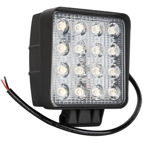 Faro de trabajo cuadrado de 16 LEDs de luz dispersa  JBM53045