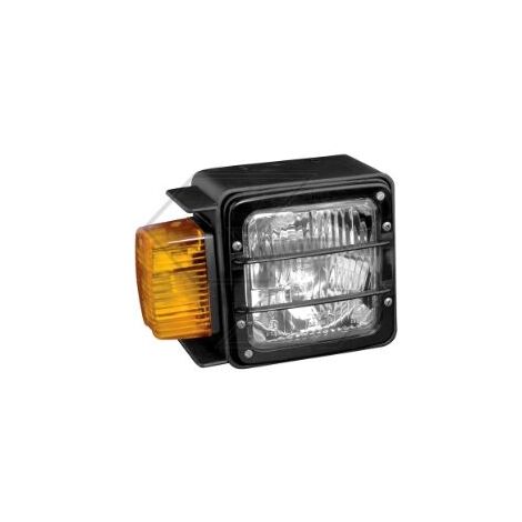 Faro delantero con semáforo derecho para tractor agrícola 210x147x120mm
