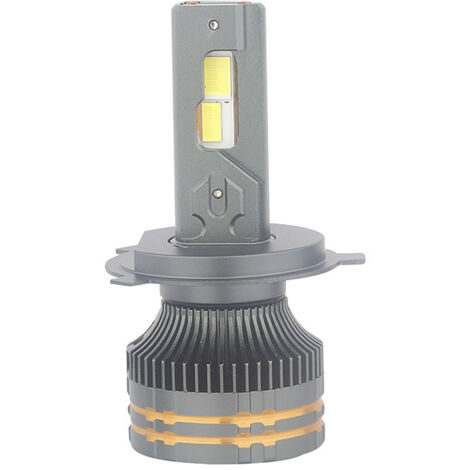 Faro delantero LED H4 de alta potencia de 260 W para automóvil con tres tubos de cobre, 2 piezas, 81 x 35 mm