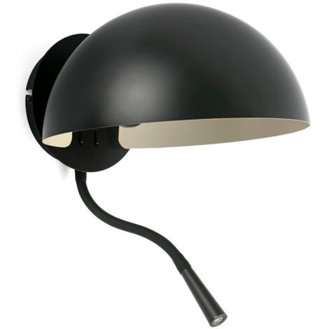 Faro DOMINICA Lampada da lettura nera opaca