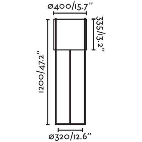 Faro DRUM - Lámparas de pie Lámparas de pie Gris, E27