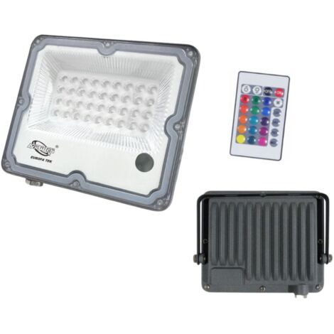 Faro Faretto Led RGB 50W Proiettore Da Esterno IP65 Telecomando Giardino