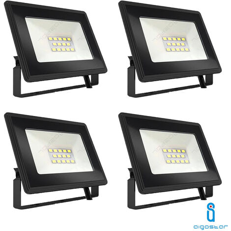 Fari Led da Esterno, 10w faro led con sensore chip samsung funzione  cut-off corpo nero 6400k