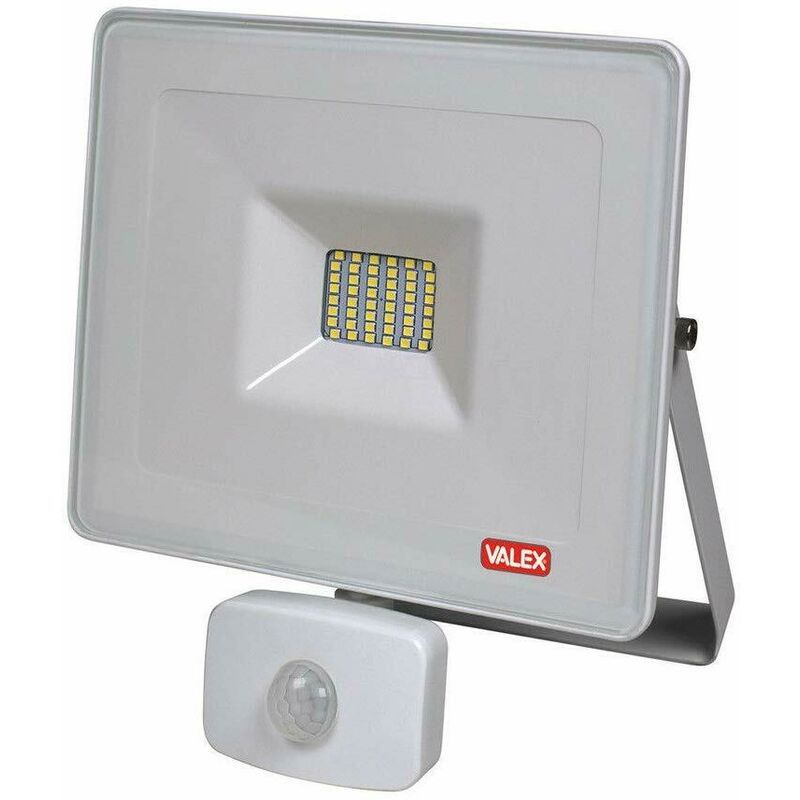 Image of Proiettore led slim 30w luce fredda sensore crepuscolare movimento Valex 1153112