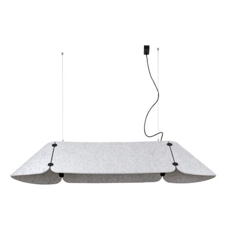 Faro FONOVIA - Colgantes de barra recta LED integrados gris, 4000K