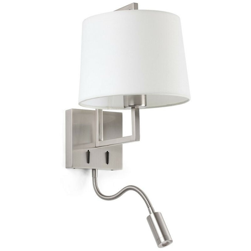 Faro Barcelona - Faro frame - Reading Light Wall Light Nickel, E27