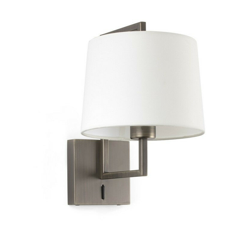 Faro Barcelona - Faro frame - Wall Light with Shade Gold, E27