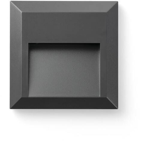 Faro Grant-C - Applique da esterno a LED grigio scuro IP65