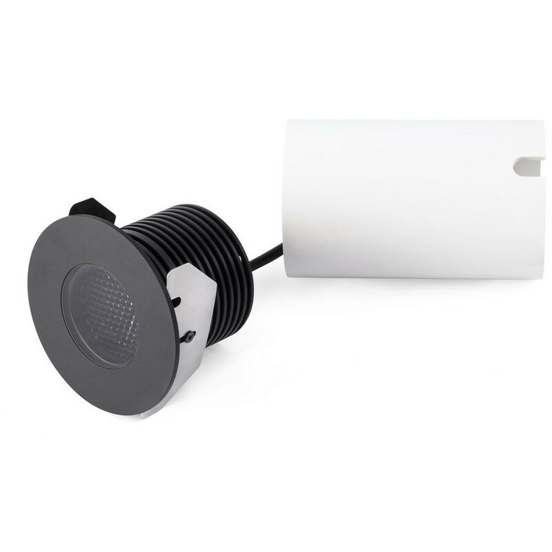 Faro grund - Outdoor Recessed Downlight Ceiling Light Black, led, IP67