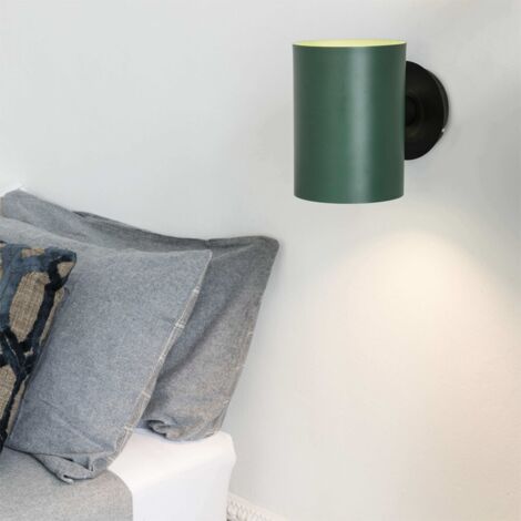 Faro GUADALUPE - Aplique de pared Negro, Verde, E27