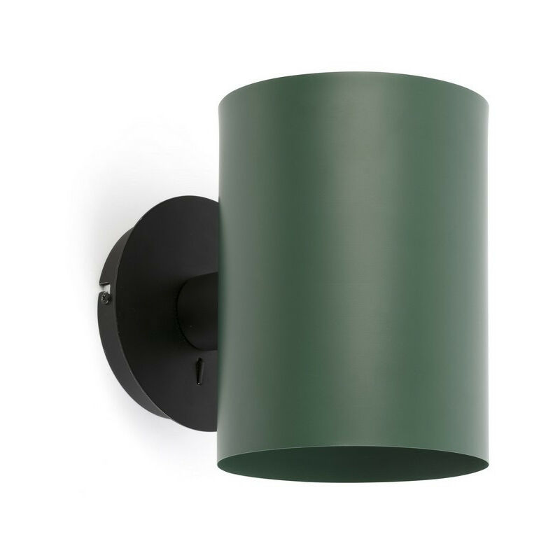 Faro Barcelona - Faro guadalupe - Wall Light Black,Green, E27