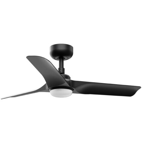Faro Hey Small Led Black DC Ceiling Fan 6 Speed