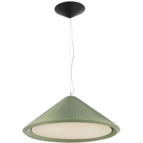 Faro Hue-In - Lámpara colgante de techo de cúpula pequeña con 3 luces Verde oliva, E27
