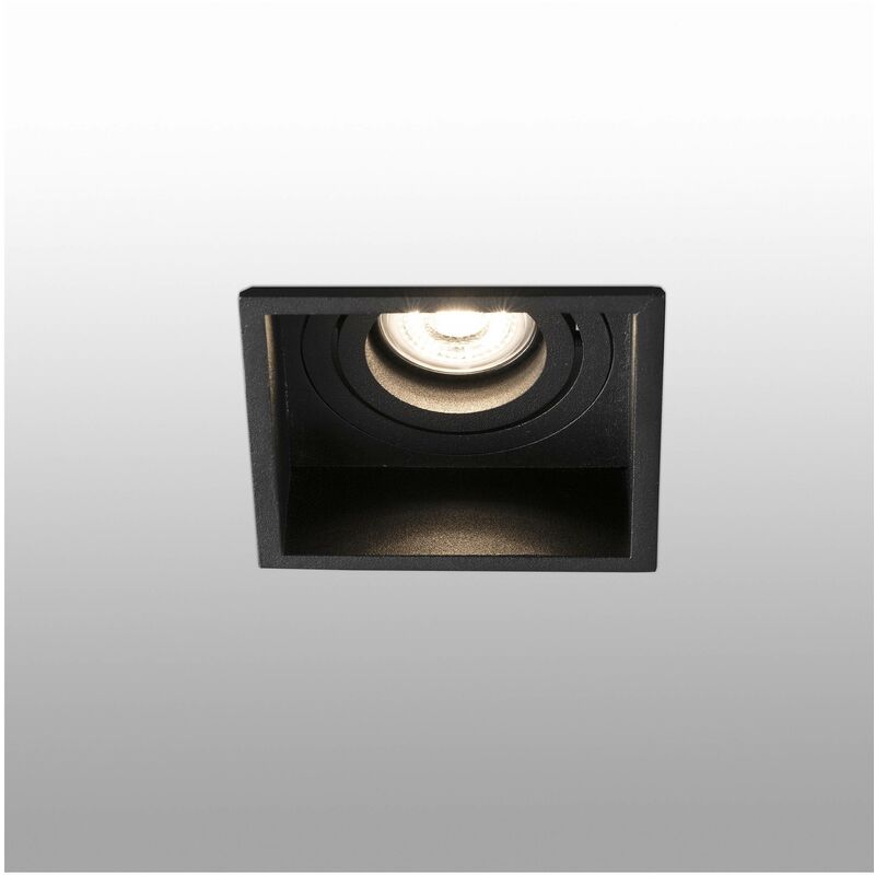 Faro Hyde - Black Tiltable square Recessed Downlight, GU10