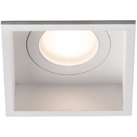 Faro Hyde - Downlight da incasso quadrato bianco IP44, GU10