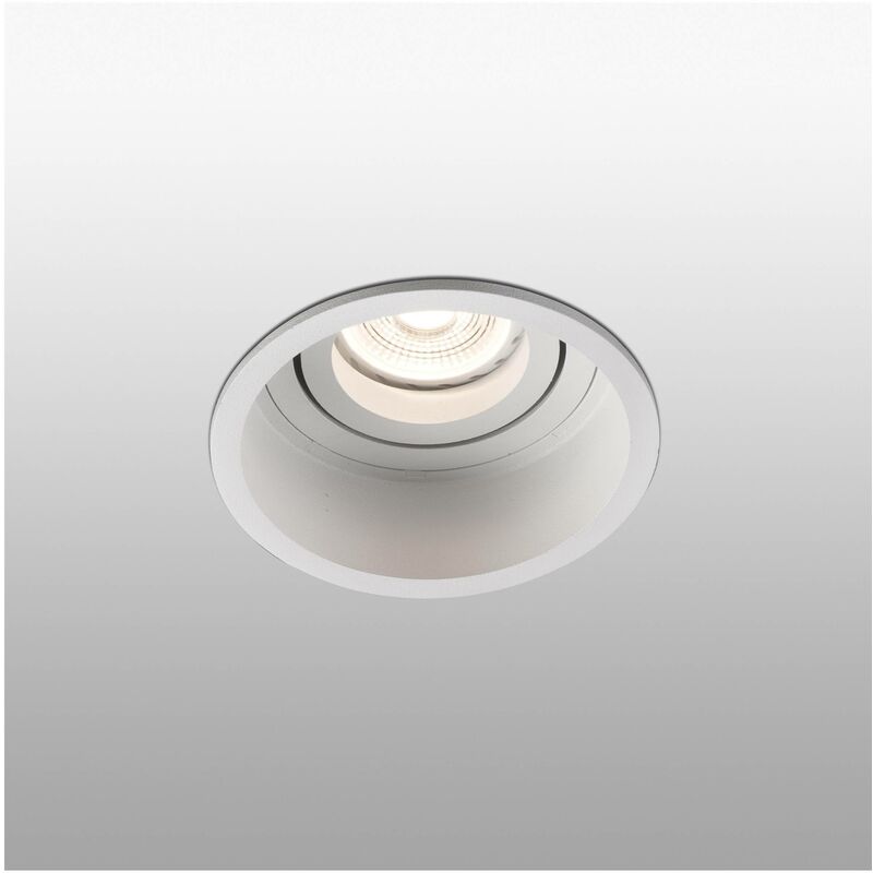 Faro Hyde - White Tiltable round Recessed Downlight, GU10