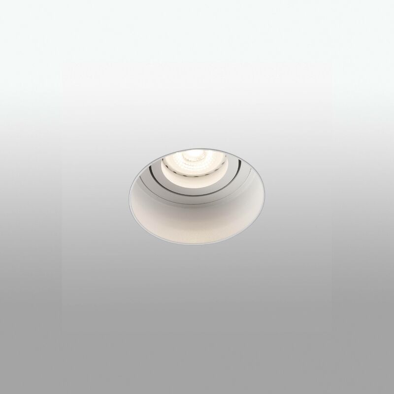 Faro Hyde - White Tiltable round recessed Downlight Trimless, GU10