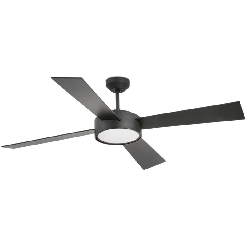 

Faro Barcelona - Ventilador de techo con luz Hydra 33725 - NEGRO MATE