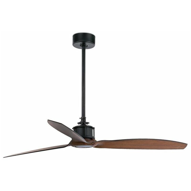 Faro just Black, Wood Ceiling Fan With dc Motor Smart - Remote Included