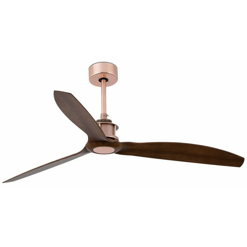 Faro Just Fan Copper, Wood Ceiling Fan With dc Motor Smart