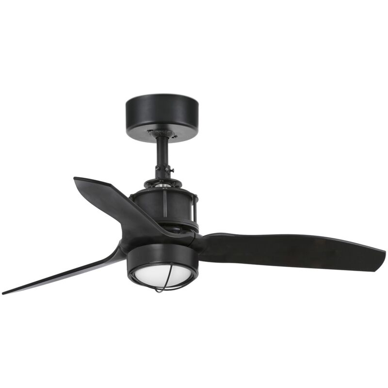 

JUST FAN Ventilador de techo negro mate con luz - NEGRO MATE