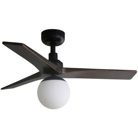 Faro Klim Small Black, Walnut Ceiling Fan DC E27 6 Speed