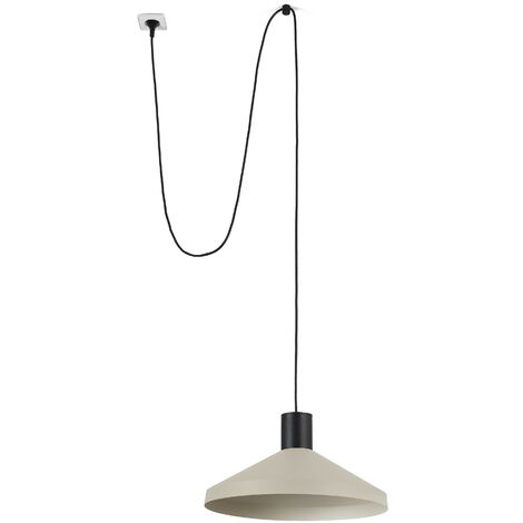 Faro KOMBO Beige Dome Pendelleuchte Ø400 mit Stecker 2700K