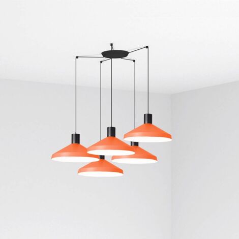 Faro KOMBO - Cluster Pendelleuchte Orange, E27