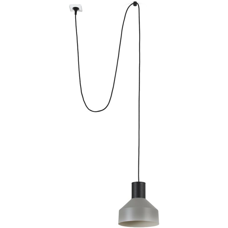 Kombo Hängelampe grau Ø200 mit Stecker 68604-64