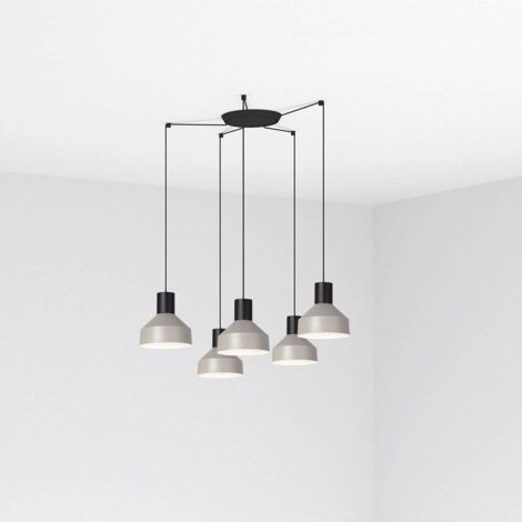 Faro KOMBO - Plafonnier Cluster Gris clair, E27