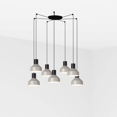 Faro KOMBO - Plafonnier Cluster Gris clair, E27