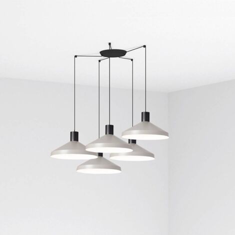 Faro KOMBO - Plafonnier Cluster Gris clair, E27