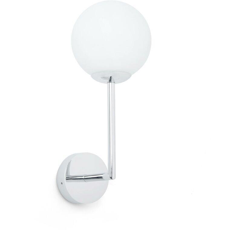 Faro Lago - Bathroom Globe Wall Lamp Chrome 1x g9 IP44