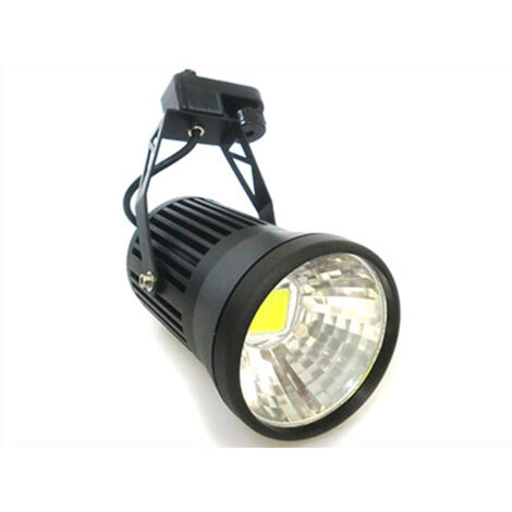 Faro Lampada Led A Binario 220V 20W Bianco Freddo Modello Nero Tracking Lamp Spot Light Led