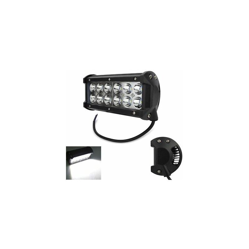 Image of Faro lampada supplementare profondita auto fuoristrada 12V 12 led 36W 6000K IP68