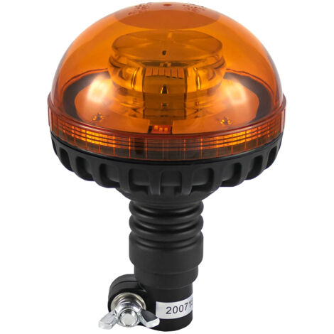 FARO LAMPEGGIANTE A LED 12/24 VOLT A DOPPIA TENSIONE BASE FLESSIBILE BASSA