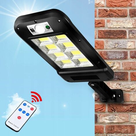 Faro lampione stradale solare con sensore telecomando 160 LED HS-8013(COB)C