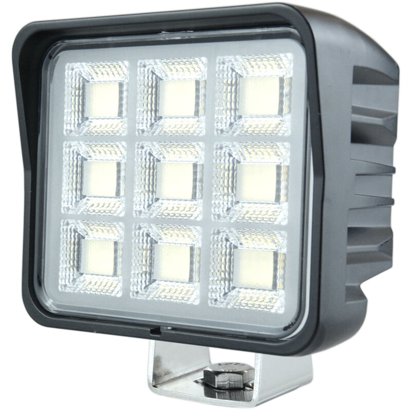 Faro lavoro LED Ama 10-30V DC quadrato 144W 11520 LM