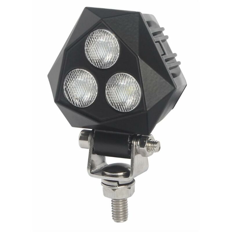 Faro da lavoro 3 LED triangolare ad ampio raggio