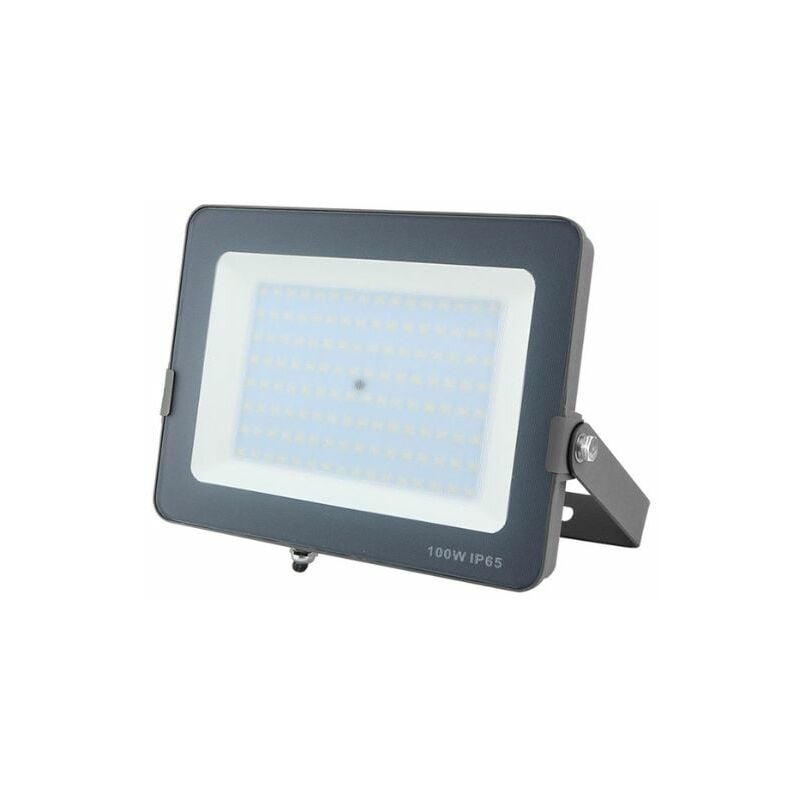 Faro led 100w Slim smd IP65 - Grigio - Luce Calda