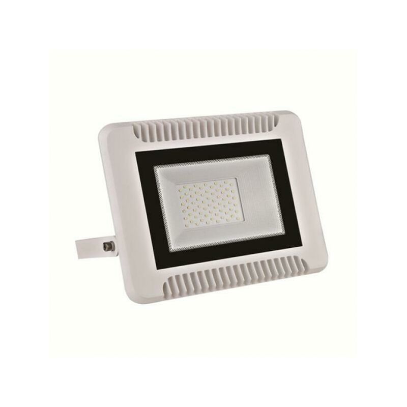Image of Faro led 100w slim versione bianca per esterno lampada fari led 4200k