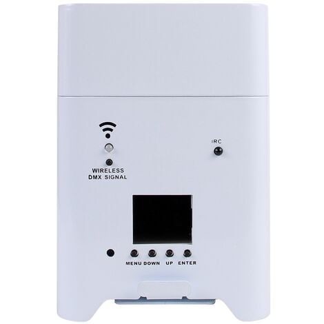 Faro Led a batteria 6x18W RGBWAUV 6 in 1 WiFi bianco Wisdom
