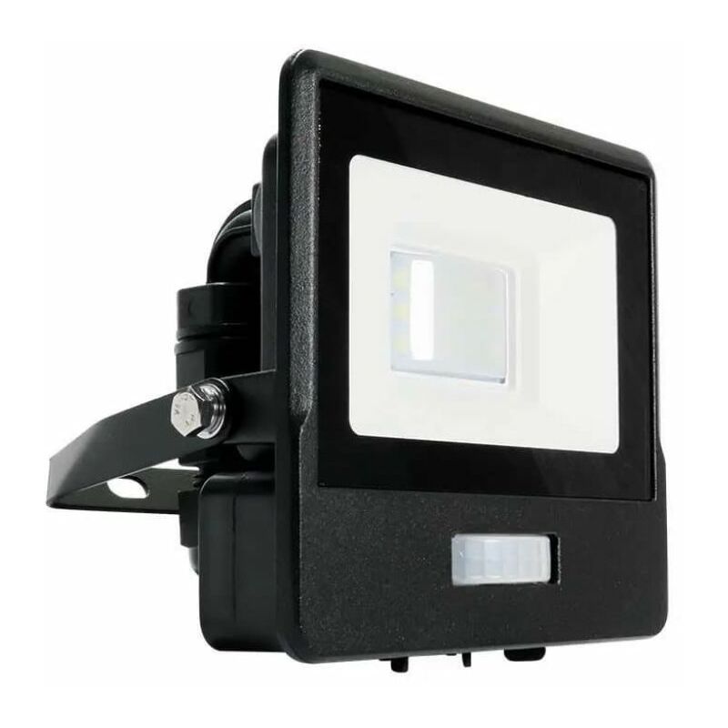 Image of V-tac - Fari Faro led Chip Samsung 10W con Sensore pir Colore Nero 3000K IP65